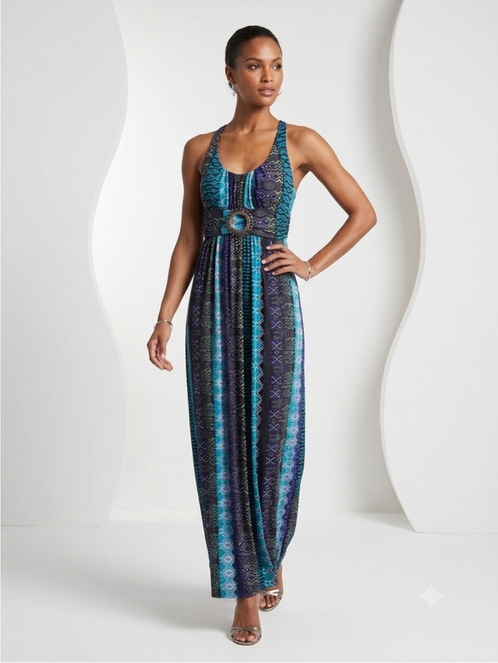 Nicole by Nicole Miller Geo
Boho Maxi Dress XL